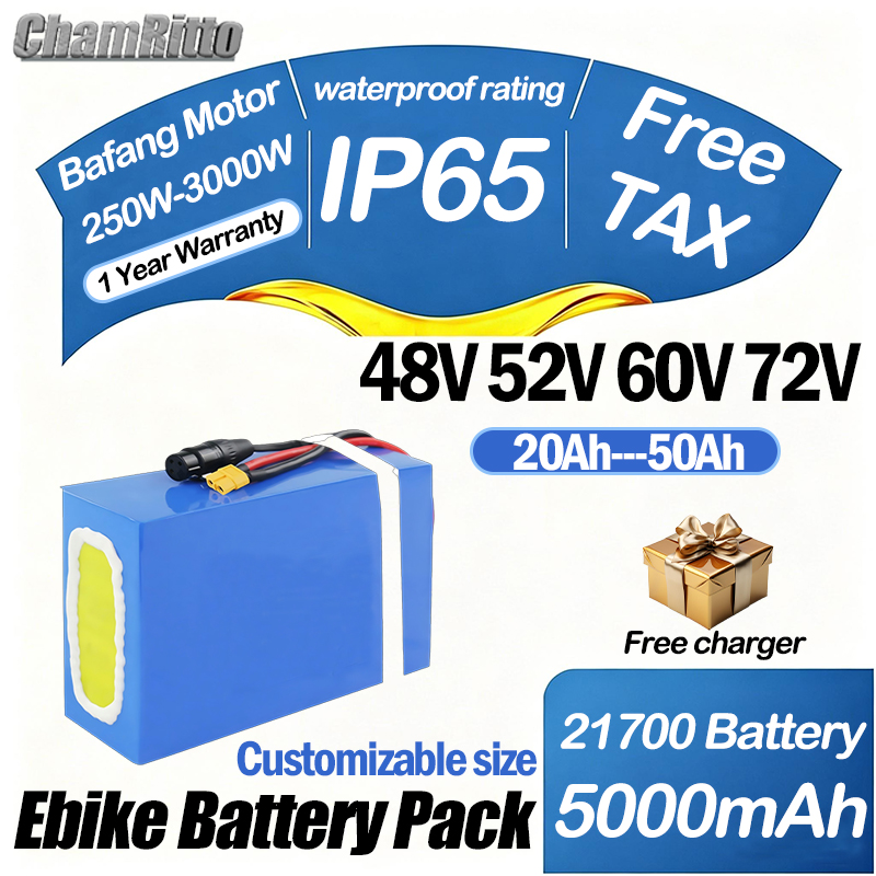 60V 50Ah Electric Scooter Battery - Batterie de vélo électrique 60V 72V
